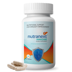 NUTRANEXT® Immucare | Cow Colostrum Nutritional Supplement for Gut Health, To Build Immunity & Overall Health | 60 Veg. Capsules