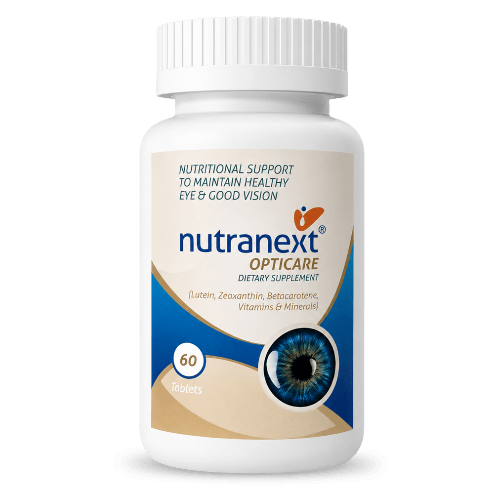 NUTRANEXT® Opticare l 20+ eye vitamins & combination of antioxidants | Overall eye health, protecting eyes, Blue-Light, Glare Sensitivity & Digital Guard Formula | 60 Veg. tablets