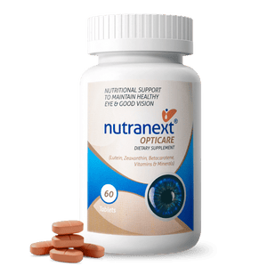 NUTRANEXT® Opticare l 20+ eye vitamins & combination of antioxidants | Overall eye health, protecting eyes, Blue-Light, Glare Sensitivity & Digital Guard Formula | 60 Veg. tablets