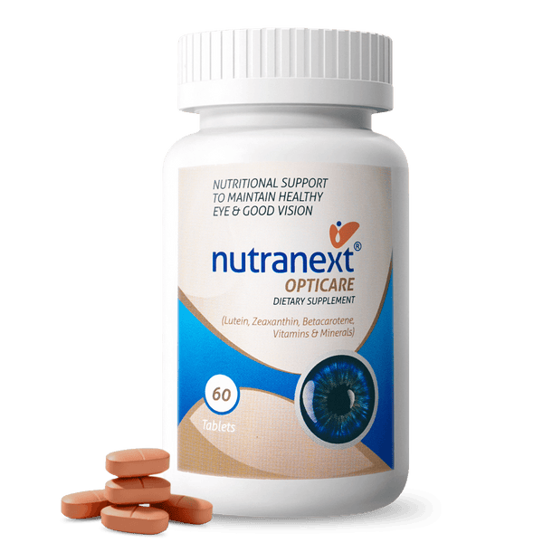 NUTRANEXT® Opticare l 20+ eye vitamins & combination of antioxidants | Overall eye health, protecting eyes, Blue-Light, Glare Sensitivity & Digital Guard Formula | 60 Veg. tablets