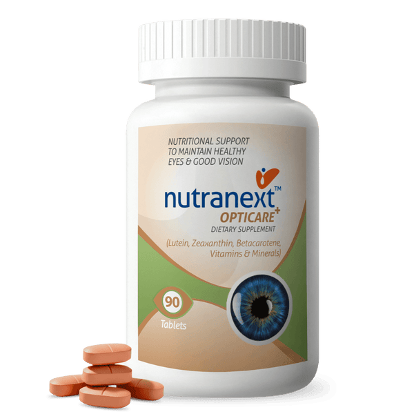 NUTRANEXT® Opticare l 20+ eye vitamins & combination of antioxidants | Overall eye health, protecting eyes, Blue-Light, Glare Sensitivity & Digital Guard Formula | 90 Veg. tablets