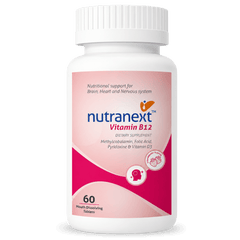 NUTRANEXT® Vitamin B12 1500 MCG (Active form of Methyl cobalamin) Chewable Strawberry Flavor| A blend of Vitamin B12, B6, D3 & Folic acid | Brain, Heart & Cognitive support | 60 Veg. Tablets