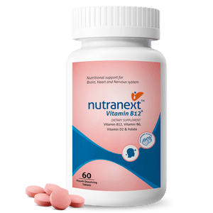 Nutranext® Vitamin B12 Plus | Vitamin B12 Feel Energized and Radiant Every Day | 60 Mouth dissolving tablets | Strawberry Flavor