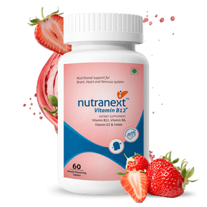 Nutranext® Vitamin B12 Plus | Vitamin B12 Feel Energized and Radiant Every Day | 60 Mouth dissolving tablets | Strawberry Flavor
