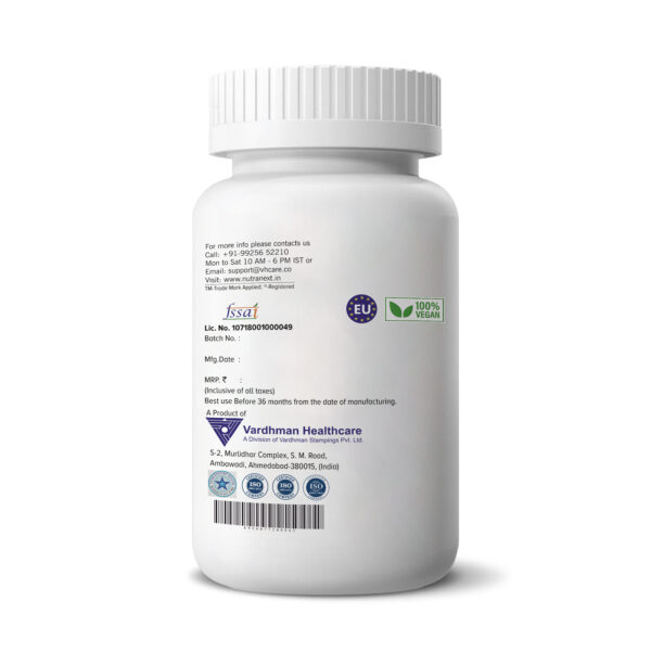 Nutranext® Natural Biotin Plus | Biotin Plus Improves Hair Strength & Skin Radiance | 60 Veg. Tablets - Image 3